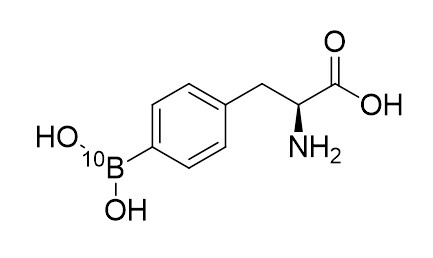 4-Borono-L-fenylalanin (BPA) - struktura